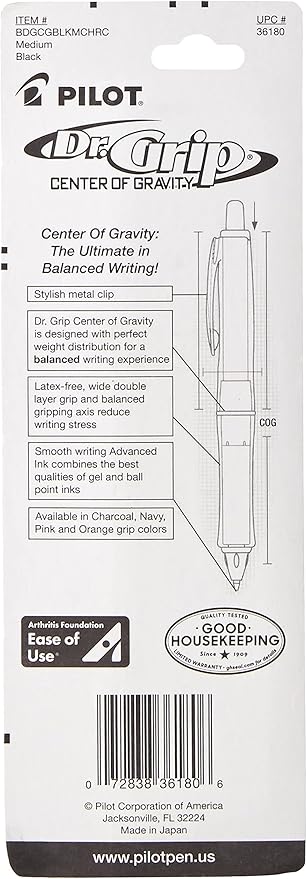 PILOT Dr. Grip Center of Gravity Refillable & Retractable Ballpoint Pen - Image 2