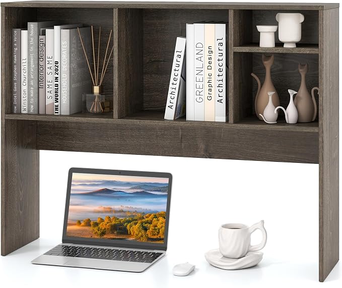 Tangkula Desktop Bookshelf, Countertop Storage Hutch by TANGKULA