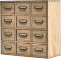 KIRIGEN Wooden Desk Storage Cabinet 12 Drawers Mini Chest by KIRIGEN