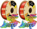 LOVOON Silk PLA 3D Printing Filament Bundle 2KG, PLA Filament 1.75mm Shiny by LOVOON