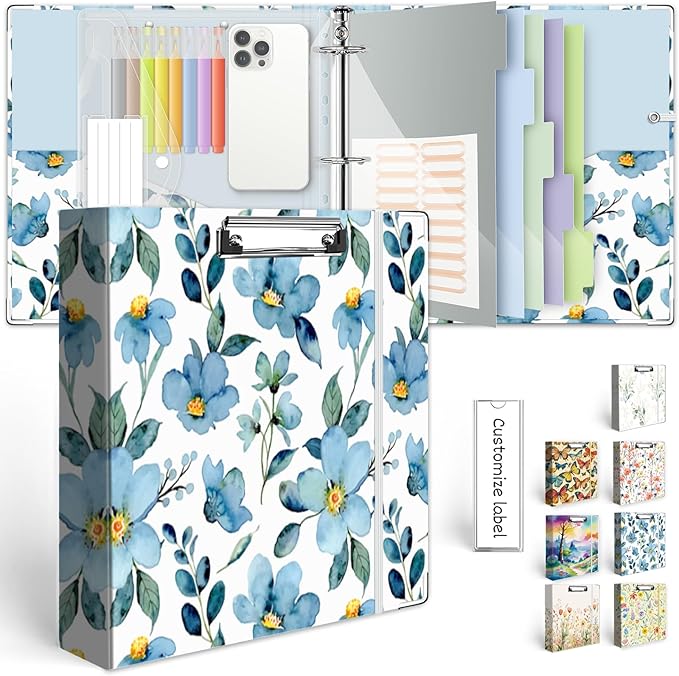 2 Inch 3 Ring Binder Organizer, Three Ring Binders by KLLVE