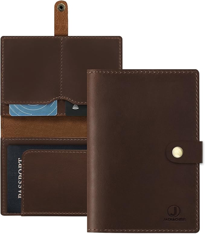 Jack&Chris Genuine Leather Passport Holder by JackChris