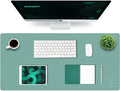 K KNODEL Large Office Leather Desk Mat, Mouse and Keyboard Pad, Computer and by K+KNODEL