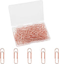 100 Pcs Rose Gold Paper Clips, 1.1 Inch Colorful Paperclips | Colored Paper by Unknown