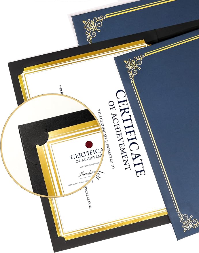 GNL 50 Packs Black Certificate Holders - Image 4