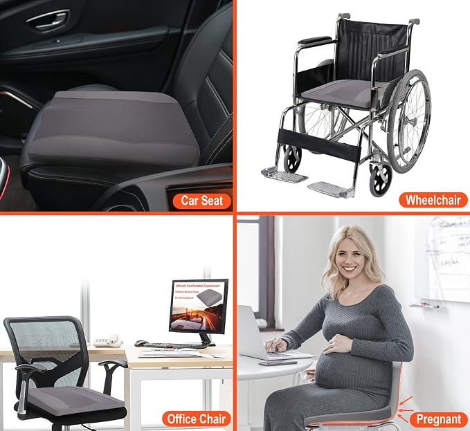 Lofty Aim Car Seat Cushion, Comfort Memory Foam Car Cushions - Image 6
