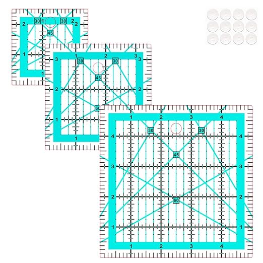 Quilting Rulers, 3 Quilting Square Rulers, Quilting Squares, Square rulers by HUIFARI