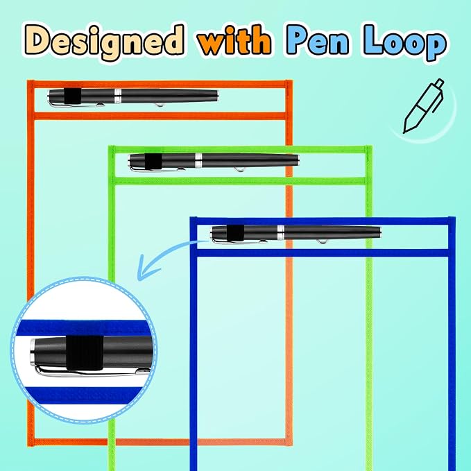 30 Packs Dry Erase Pocket Sleeves - Image 2