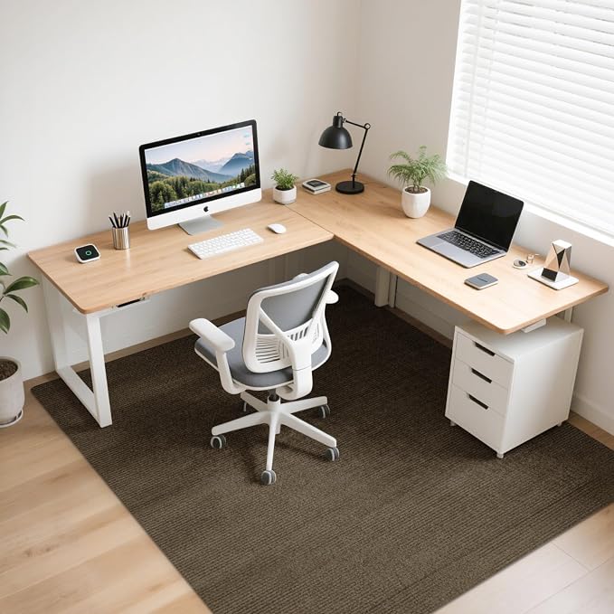Office Chair Mat for Hardwood and Tile Floor, Anti-Slip Mat for Rolling Chair by HomeMall