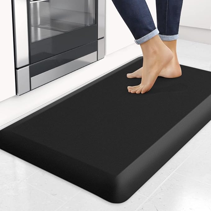 4/5 Inch Thick Kitchen Mats for Floor, StepRite Kitchen Rug for Standing Desk by Bringcushiontoyourlife