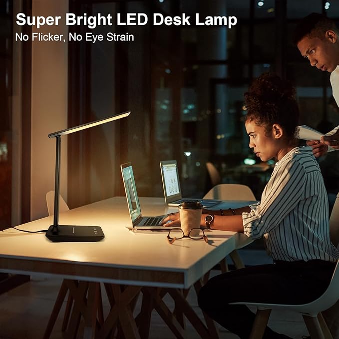 shinelife LED Desk Lamp for Office Home, Bright Desk Light - Image 2