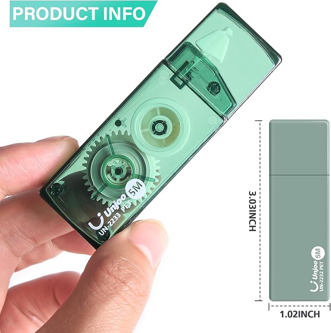 Unjoo Mini White Correction Tape Set | Aesthetic Cute Correction Tape, - Image 3