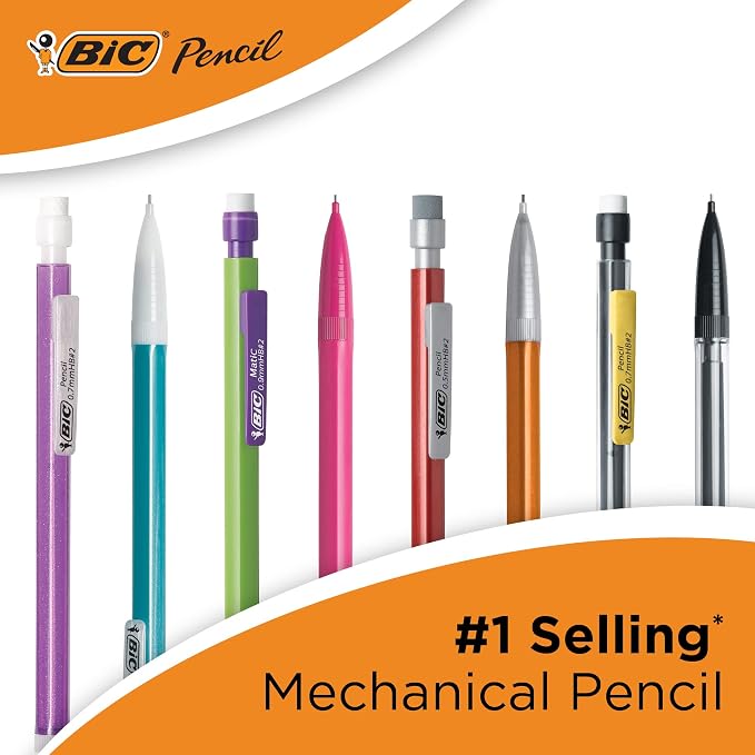 BIC Xtra-Strong Mechanical Pencil, Colorful Barrel, Thick Point - Image 7