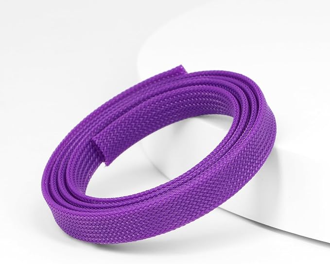25ft PET Expandable Braided Cable Sleeve 3/8inch Pet Braided Cable Sleeve - Image 3