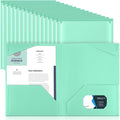 Henoyso 36 Pack Light Green Plastic Folders by Henoyso