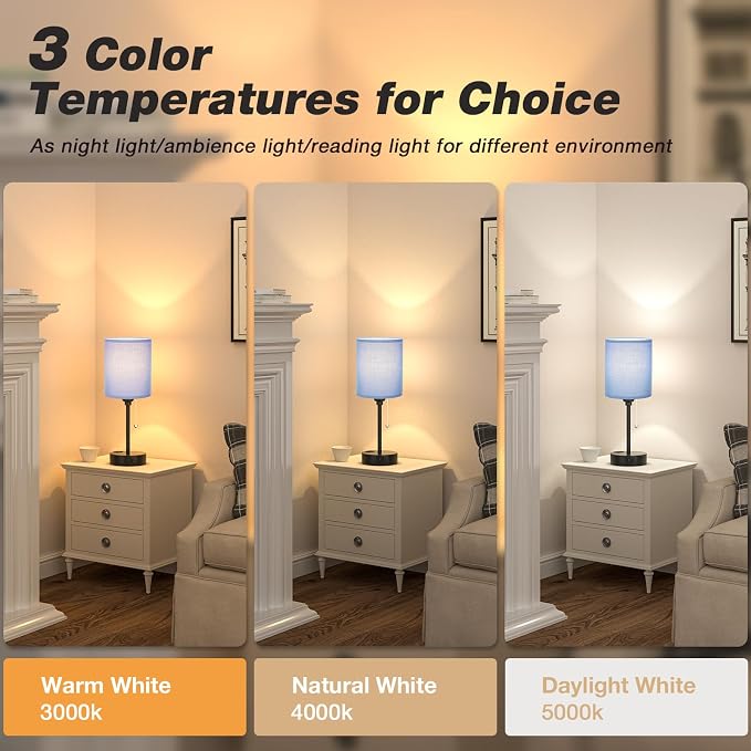 Blue Table Lamps 3 Color Temperatures - Image 2