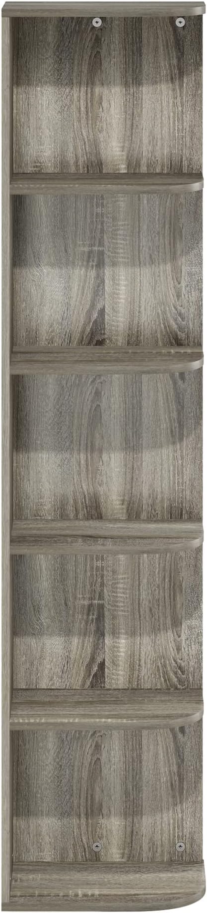 Furinno PASIR Book Shelf, 5-Tier Corner Bookshelf - Image 8