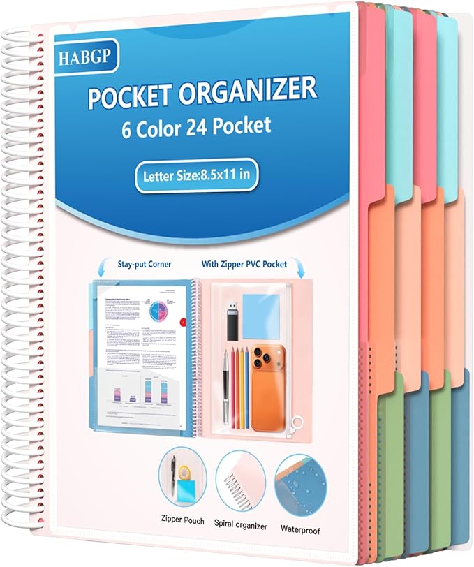 HABGP 24 Pocket Plastic folders by HABGP