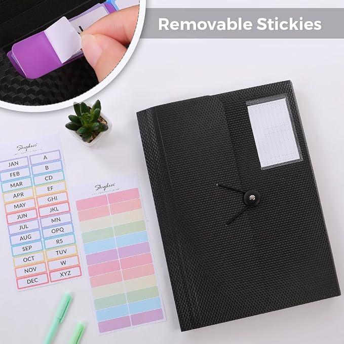 SKYDUE 2Pack Expanding File Folder, Accordion File Organizer - Image 4