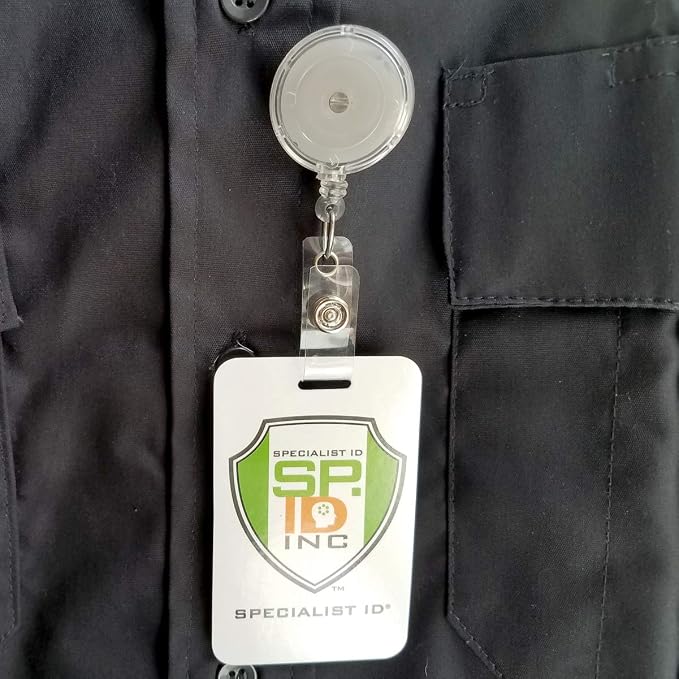 Bulk 25 Pack - Premium Clear Retractable Badge Reels - Image 7