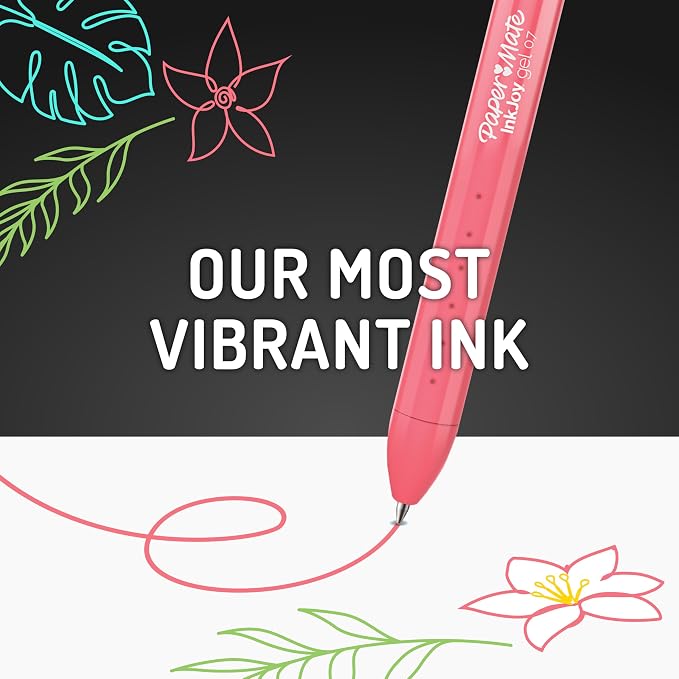 Paper Mate InkJoy Bright Pens, Gel Pens, Medium Point, Retractable - Image 4