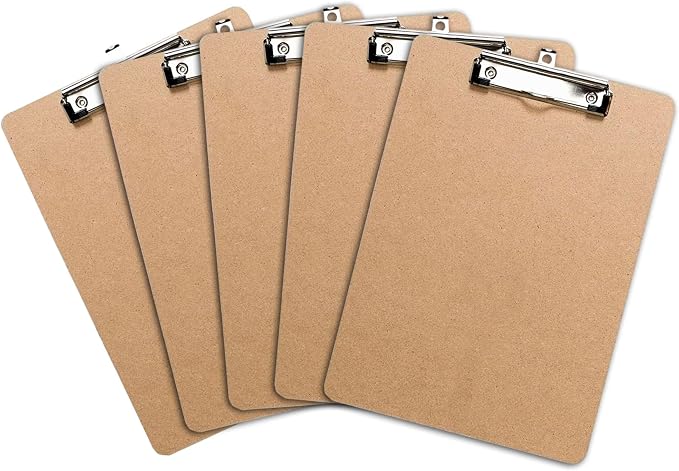 Letter Size Clipboards with Low Profile Clip by OfficeSolutionsDirect