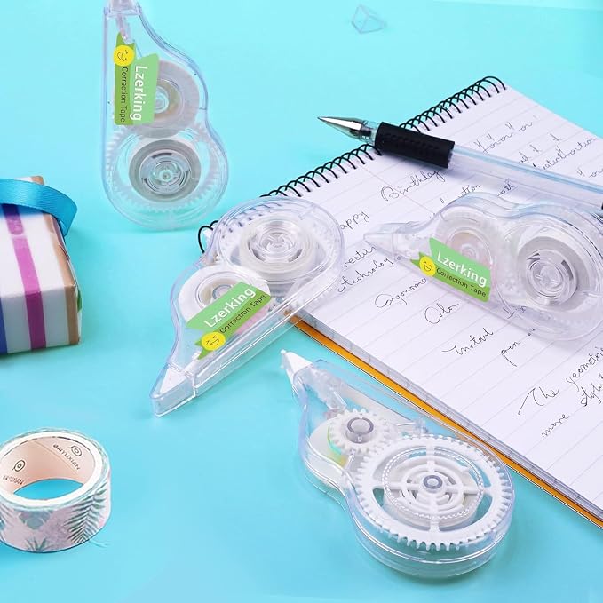 Lzerking Correct Correction Tape, Transparent Dispenser Shows How Much Tape is - Image 7