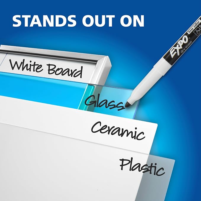 EXPO Dry Erase Markers Kit, Fine Tip, Spray Cleaner - Image 5
