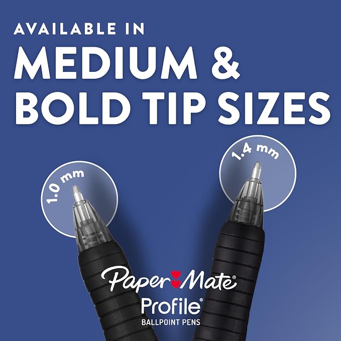 Paper Mate Profile Retractable Ballpoint Pens Bold Red 12 Count - Image 7