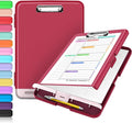 Sooez Clipboard with Storage, Clip Board 8.5 x 11 with Pen Holder, Plastic by Sooez
