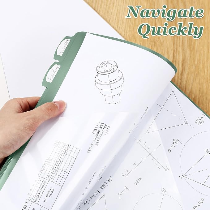 Epakh 12 Pcs Binder Dividers for 3 Rings Binders Index Dividers - Image 6