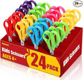 BURVAGY 24Pack 5.5" Safety Small School Kids Student Round Blunt Tip Craft by BURVAGY