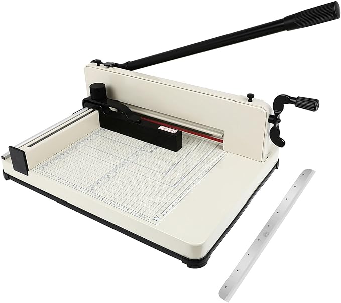 Heavy Duty Paper Cutter, 17 Inch Guillotine Paper Cutter, One Replacement Blade by %E7%AB%8B%E5%8D%B3%E8%B4%AD%E4%B9%B0