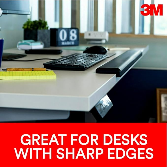 3M Gel Wrist Rest for Standing Desks, Wraps Around Edge of Desk for Comfort - Image 6