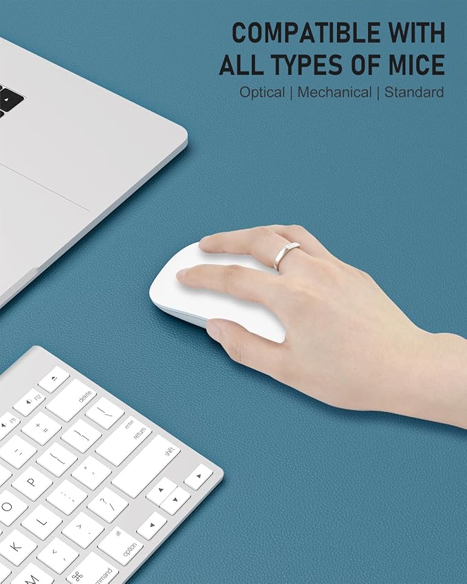 Desk Pad, 35.5" x 17" PU Leather Non-Slip Desk Mat Large Mouse Pad - Image 4