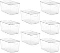 Vtopmart 8 Pack Clear Stackable Storage Bins by Vtopmart