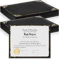 Fainne 100 Pcs Certificate Holder Foil Border 8.5 x 11 Inch Single Sided Award by Fainne