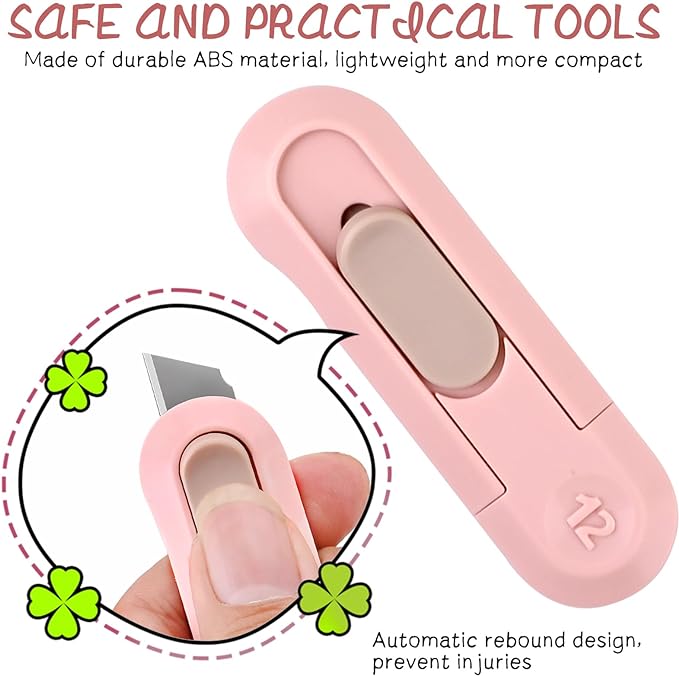 4 PSC Box Cutter, Retractable Box Opener, Package Opener, Easy Slide - Image 3