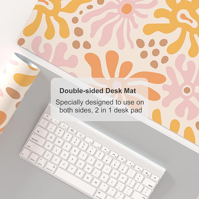 Colorful Star Large Mouse Pad, PU Leather Waterproof Desk Mat, Computer Gaming - Image 5