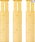 VaeFae 3 Pack Bamboo Drawer Dividers, Expandable Separators by VaeFaeDirect
