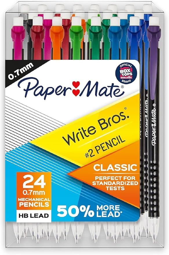 Paper Mate Mechanical Pencils 0.7mm Write Bros. Classic Number 2 Pencil Set by Unknown