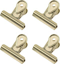 Xiaoyztan Mini Clips, 50mm Wide Gold Bulldog Clips Paper Clip Binder Bull Clip by Welcometoxiaoyztan
