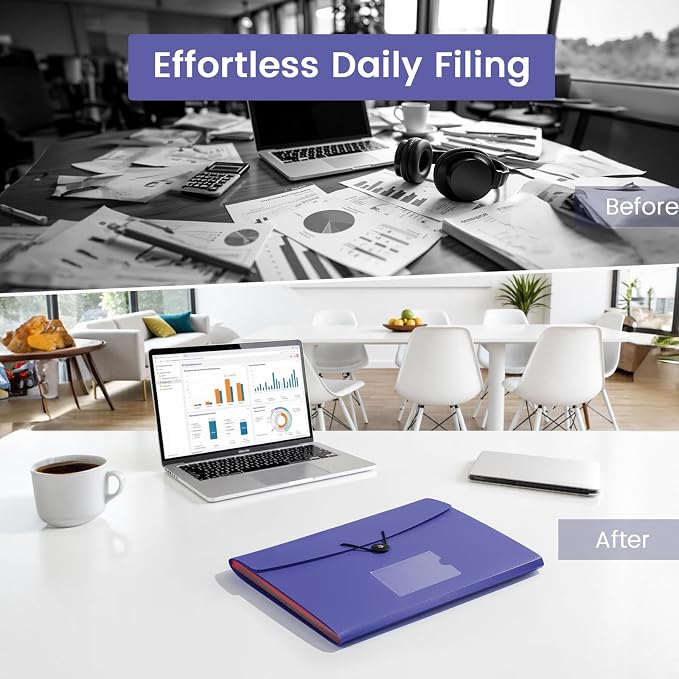 13 Pocket Accordion File Organizer - Image 4