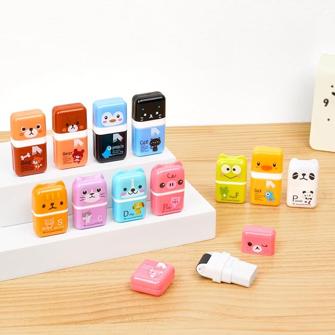 Sooez 12 Pack Pencil Erasers, Cute Erasers Pencil Eraser - Image 7