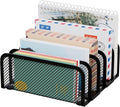 Mail Organizer Countertop, Metal File Holder by GDINDINFAN