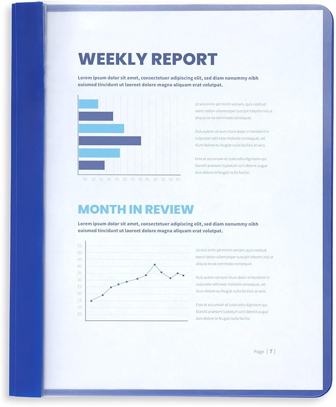 Blue Summit Supplies Assorted Color Plastic Report Covers - Image 2