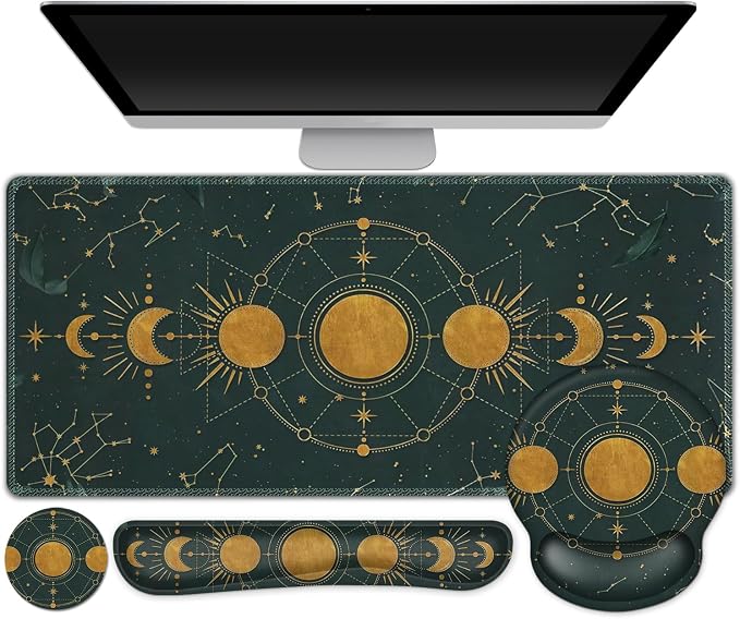 Large Desk Mat, Gaming Mouse Pad, Desk Pad Protector, XXL Mousepad + Keyboard by ToLuLu