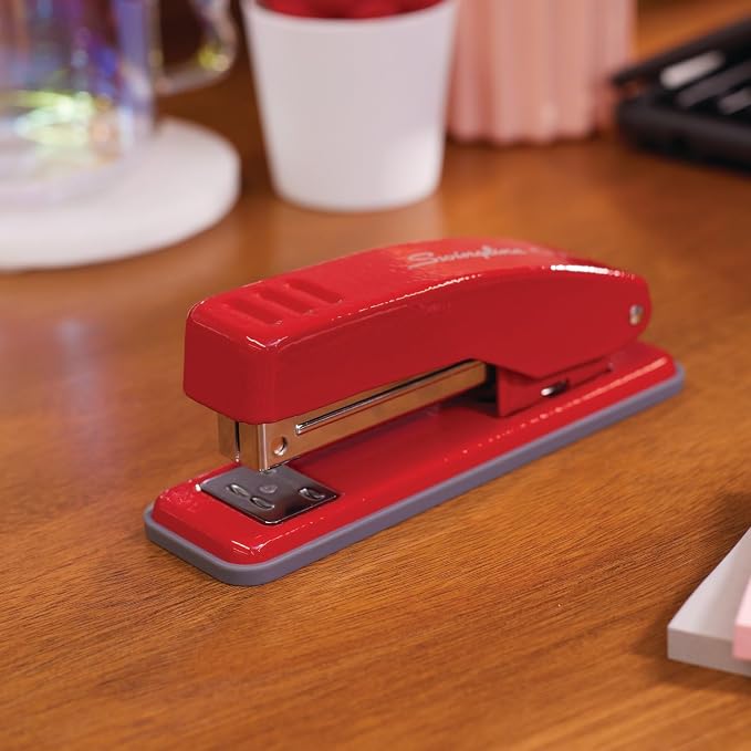 Swingline Stapler, Cub Compact Desktop Stapler, 20 Sheet Capacity, Rio Red - Image 2