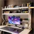 Desktop Hutch Bookshelf, Many Gifts, Metal Desktop Bookcase by Unknown