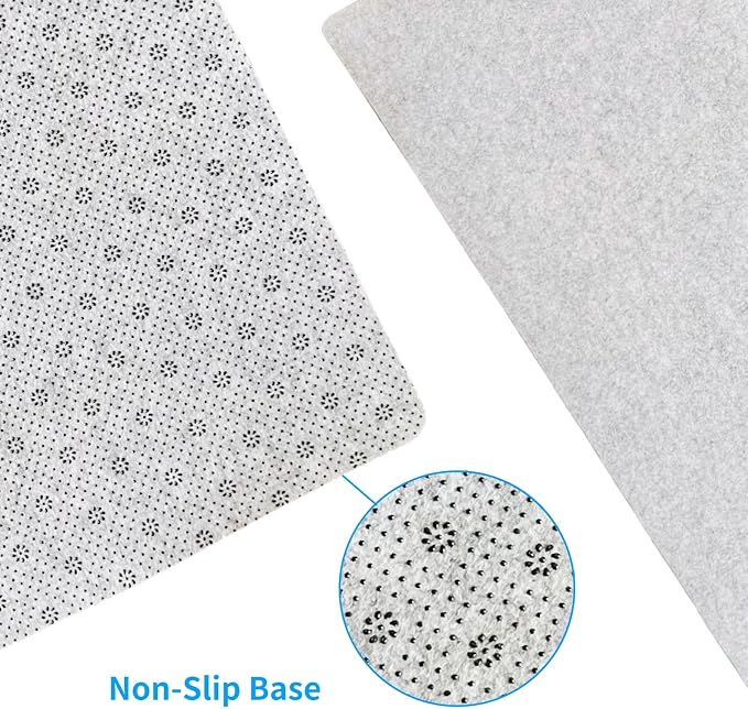 DAWNTREES Non-Slip Felt Desk Mat | 36''x16'' | Large Computer Desk Mat Keyboard - Image 5
